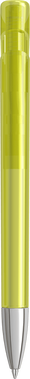 UMA YES transparante balpen met metalen punt - Yellow