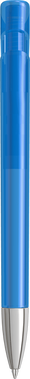 UMA YES transparante balpen met metalen punt - Light blue