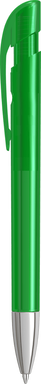 UMA YES transparante balpen met metalen punt - Dark green