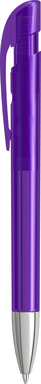 UMA YES transparante balpen met metalen punt - Purple