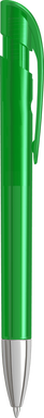 UMA YES transparante balpen met metalen punt - Dark green