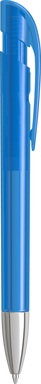 UMA YES transparante balpen met metalen punt - Light blue