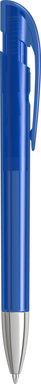 UMA YES transparante balpen met metalen punt - Dark blue