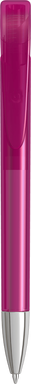 UMA YES transparante balpen met metalen punt - Magenta