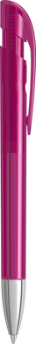 UMA YES transparante balpen met metalen punt - Magenta