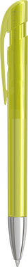 UMA YES transparante balpen met metalen punt - Yellow