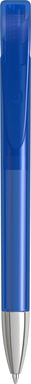 UMA YES transparante balpen met metalen punt - Dark blue