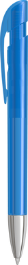 UMA YES transparante balpen met metalen punt - Light blue