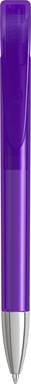 UMA YES transparante balpen met metalen punt - Purple