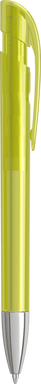 UMA YES transparante balpen met metalen punt - Yellow