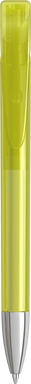 UMA YES transparante balpen met metalen punt - Yellow