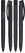 UMA TRINITY soft touch ballpoint pen with opaque clip - Black