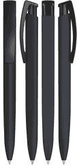 UMA TRINITY soft touch balpen met ondoorzichtige clip