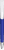 UMA TRINITY soft touch balpen met witte clip en metalen punt - Dark blue