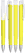 UMA TRINITY soft touch balpen met witte clip en metalen punt - Yellow