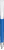 UMA TRINITY soft touch balpen met witte clip en metalen punt - Middle blue