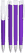 UMA TRINITY soft touch balpen met witte clip en metalen punt - Purple