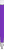 UMA TRINITY soft touch balpen met witte clip en metalen punt - Purple