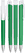 UMA TRINITY soft touch balpen met witte clip en metalen punt - Dark green