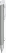 UMA TRINITY soft touch balpen met witte clip en metalen punt - Grey