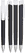 UMA TRINITY soft touch balpen met witte clip en metalen punt - Black