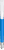 UMA TRINITY soft touch balpen met witte clip en metalen punt - Light blue