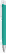 UMA TRINITY soft touch balpen met witte clip en metalen punt - Turquoise