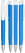 UMA TRINITY soft touch balpen met witte clip en metalen punt - Light blue