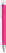 UMA TRINITY soft touch balpen met witte clip en metalen punt - Magenta
