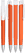 UMA TRINITY soft touch balpen met witte clip en metalen punt - Orange