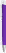 UMA TRINITY soft touch balpen met witte clip en metalen punt - Purple