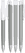 UMA TRINITY soft touch balpen met witte clip en metalen punt - Grey