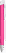 UMA TRINITY soft touch balpen met witte clip en metalen punt - Magenta