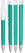 UMA TRINITY soft touch balpen met witte clip en metalen punt - Turquoise