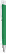 UMA TRINITY soft touch balpen met witte clip en metalen punt - Dark green