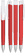 UMA TRINITY soft touch balpen met witte clip en metalen punt - Red