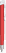 UMA TRINITY soft touch balpen met witte clip en metalen punt - Red