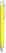 UMA TRINITY soft touch balpen met witte clip en metalen punt - Yellow