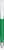 UMA TRINITY soft touch balpen met witte clip en metalen punt - Dark green
