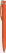 UMA TRINITY soft touch balpen met transparante clip - Orange