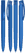 UMA TRINITY soft touch balpen met transparante clip - Middle blue