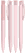 UMA TRINITY soft touch balpen met transparante clip - Pastel rose