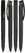 UMA TRINITY soft touch balpen met transparante clip - Black