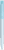 UMA TRINITY soft touch balpen met transparante clip - Pastel blue