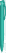 UMA TRINITY soft touch balpen met transparante clip - Turquoise