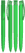 UMA TRINITY soft touch balpen met transparante clip - Light green