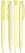 UMA TRINITY soft touch balpen met transparante clip - Pastel yellow