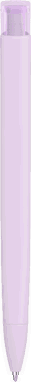 UMA TRINITY Soft-Touch-Kugelschreiber mit transparentem Clip - Pastellviolett