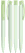 UMA TRINITY soft touch balpen met transparante clip - Pastel green