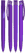UMA TRINITY soft touch balpen met transparante clip - Purple